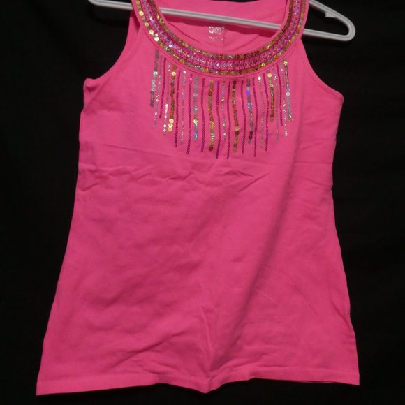 JUSTICE | size 18 | pink sequin tank top - Picture 6 of 11